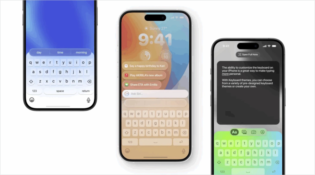 iOS键盘自定义功能演示图