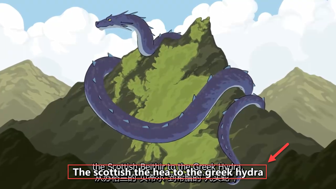 带识别字幕的视频画面