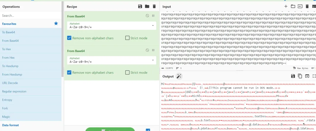 使用CyberChef进行双重Base64解码