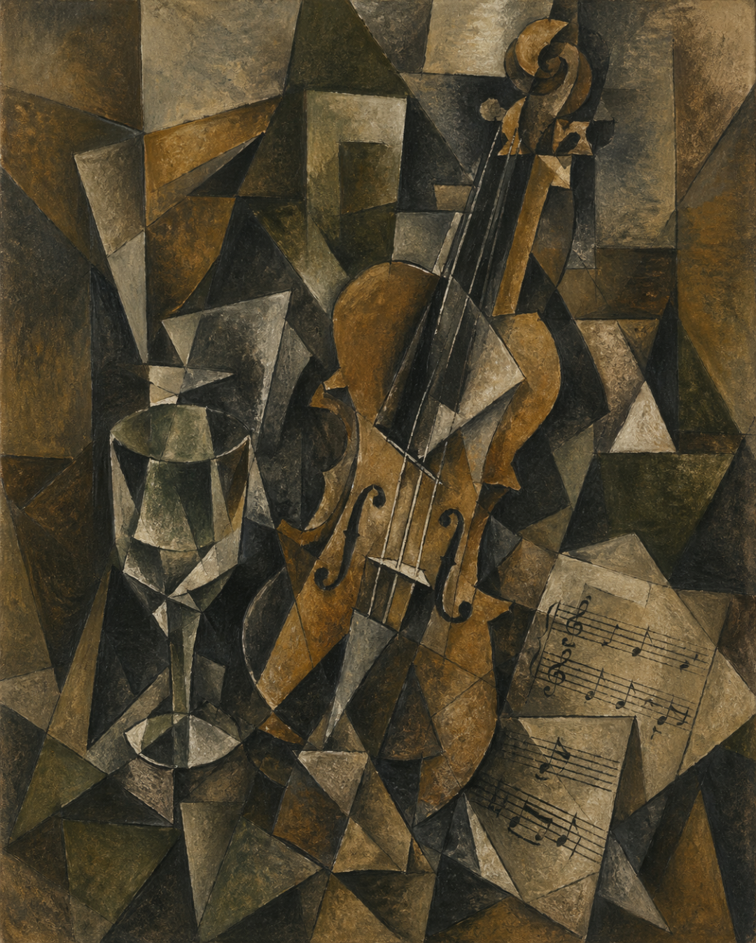 立体主义风格的静物画