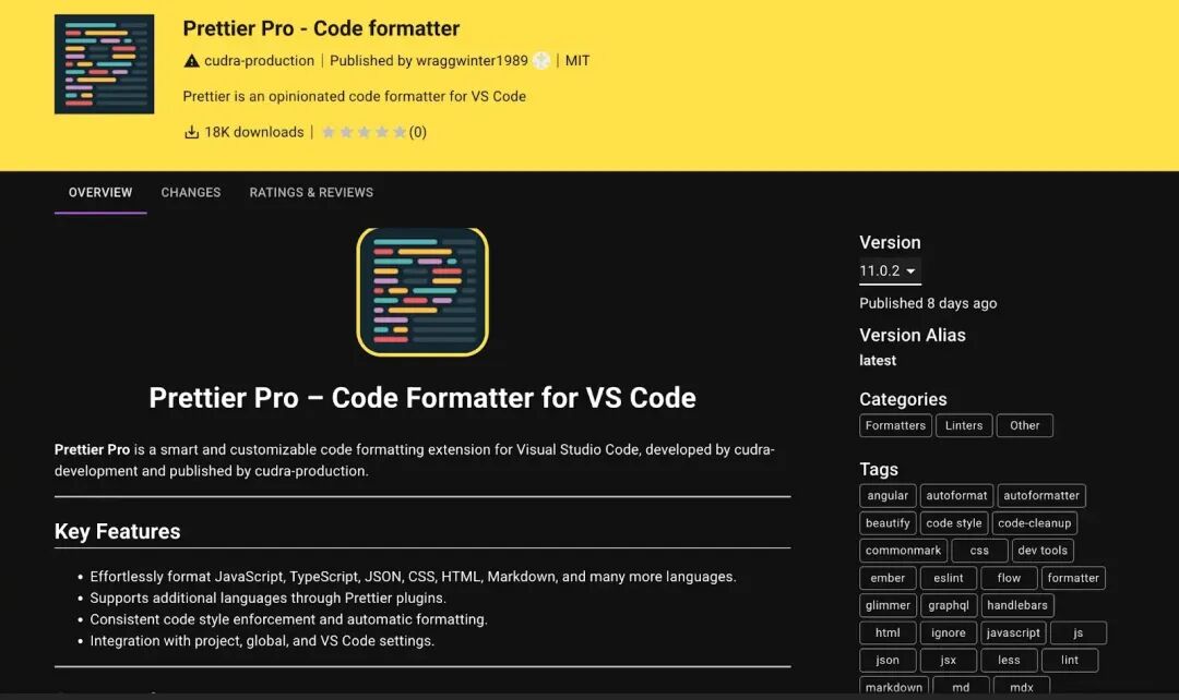 VS Code恶意扩展Prettier Pro截图