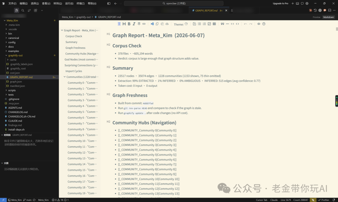 Graphify知识图谱报告页面