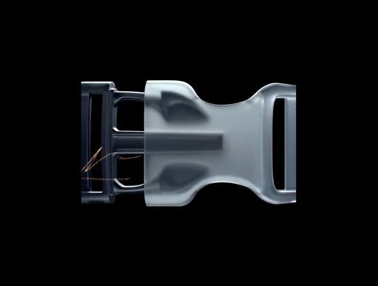 银灰色工业感塑料扣件