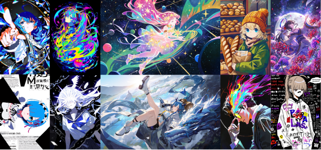 高质量动漫图像生成效果展示