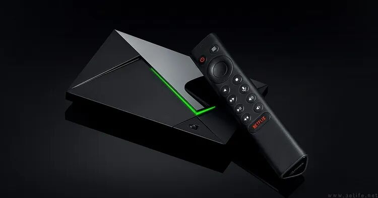 NVIDIA Shield TV 2019款设备与遥控器