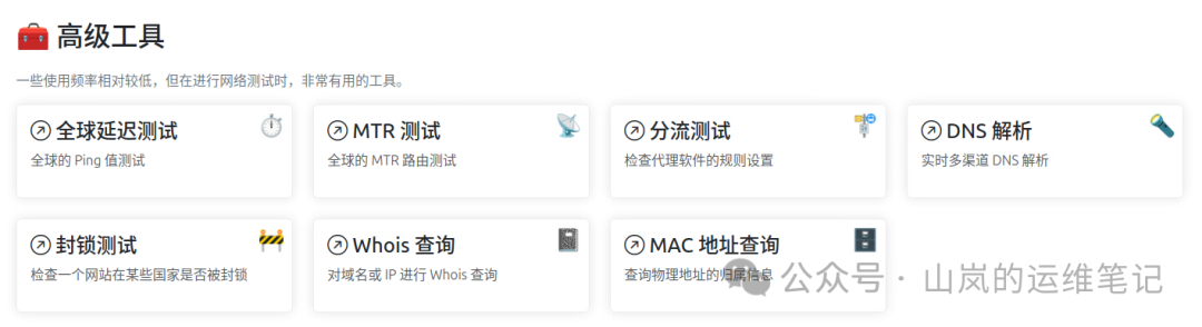 MyIP高级工具集合界面