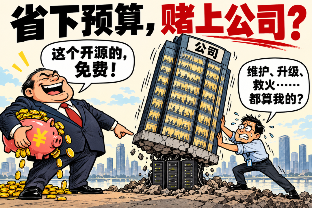 省下预算赌上公司安全的讽刺漫画