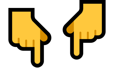 表情包：手指向下