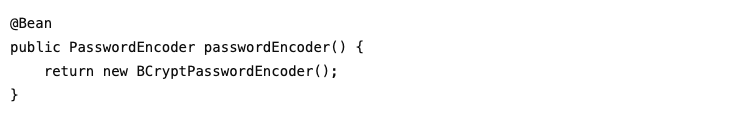 Spring Security PasswordEncoder配置代码