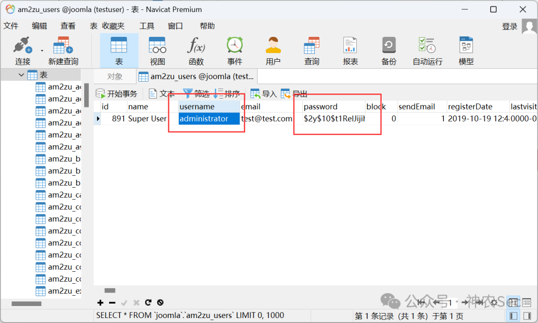 am2zu_users 表记录