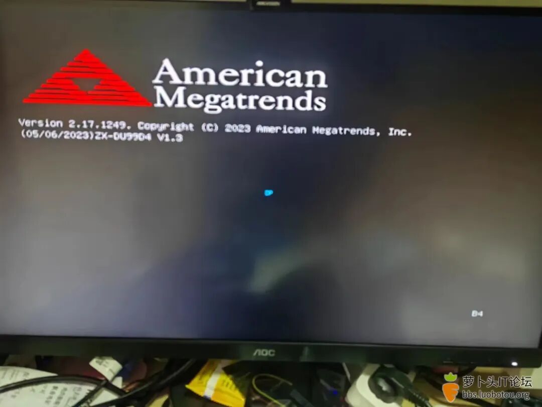 主板BIOS启动界面