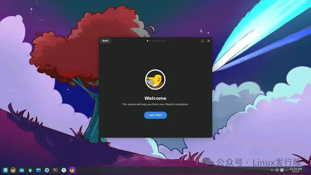 PikaOS安装向导欢迎界面