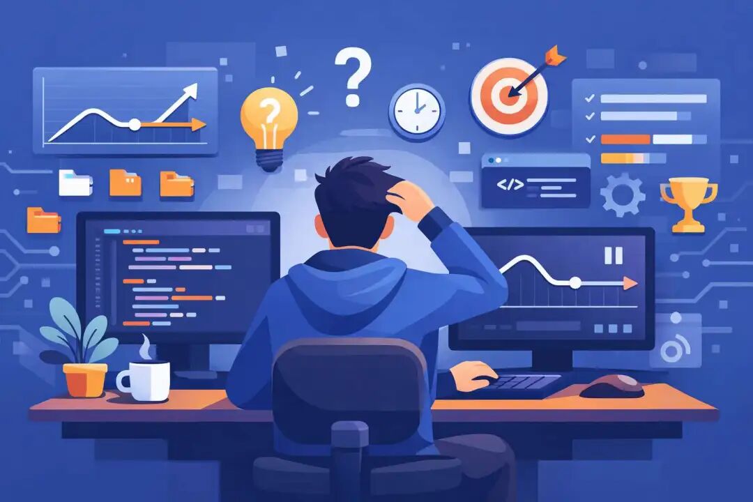 程序员面对代码与图表的成长困境插图