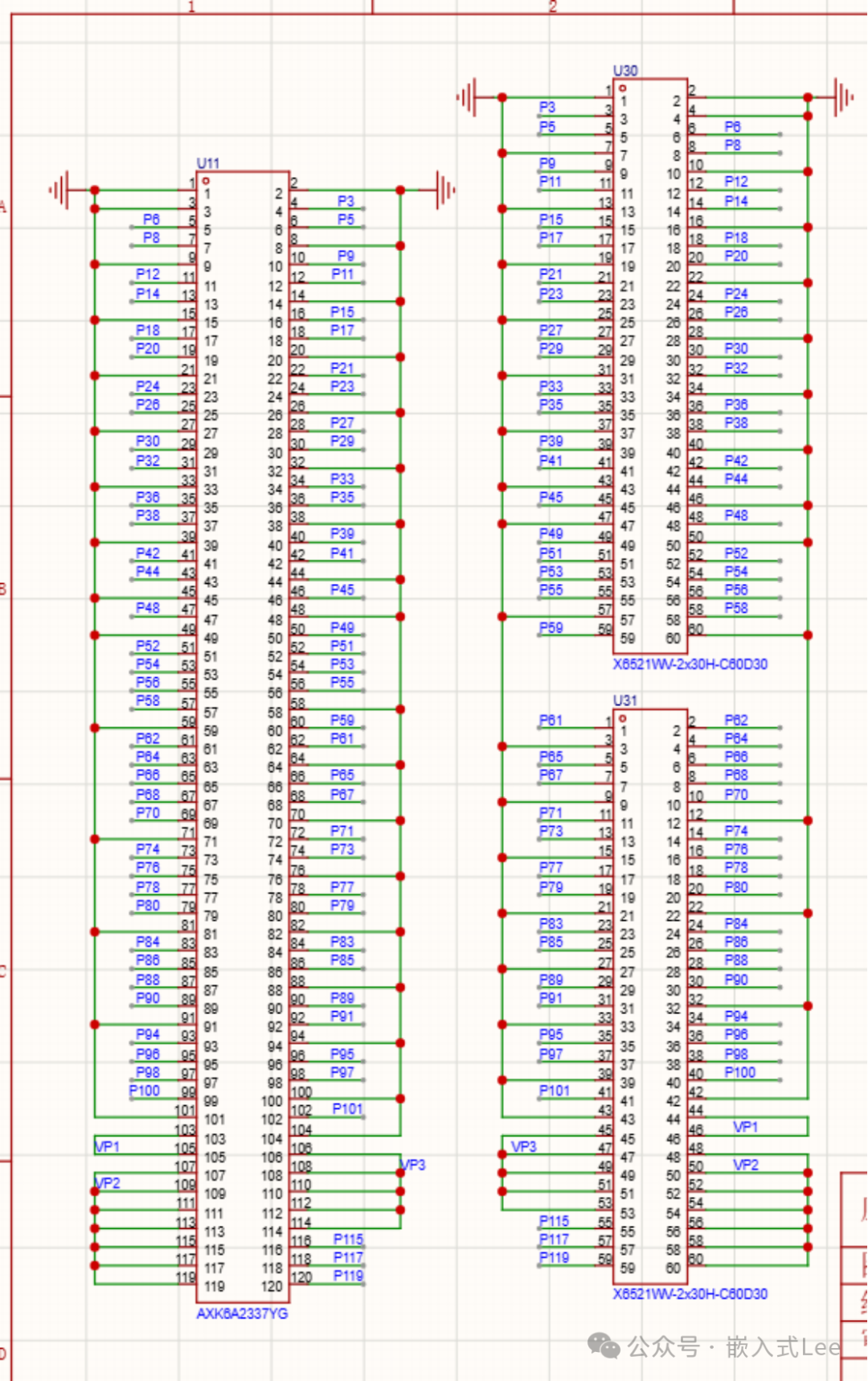 FPGA IO扩展接口原理图