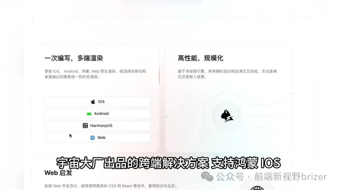 Lynx跨平台开发解决方案支持iOS、Android、HarmonyOS和Web