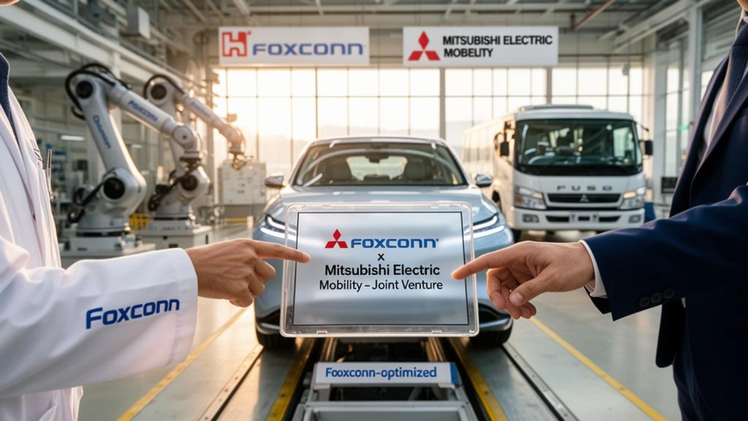 富士康与三菱电机移动合资工厂内部场景
