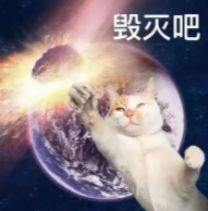 猫咪太空爆炸毁灭吧表情包