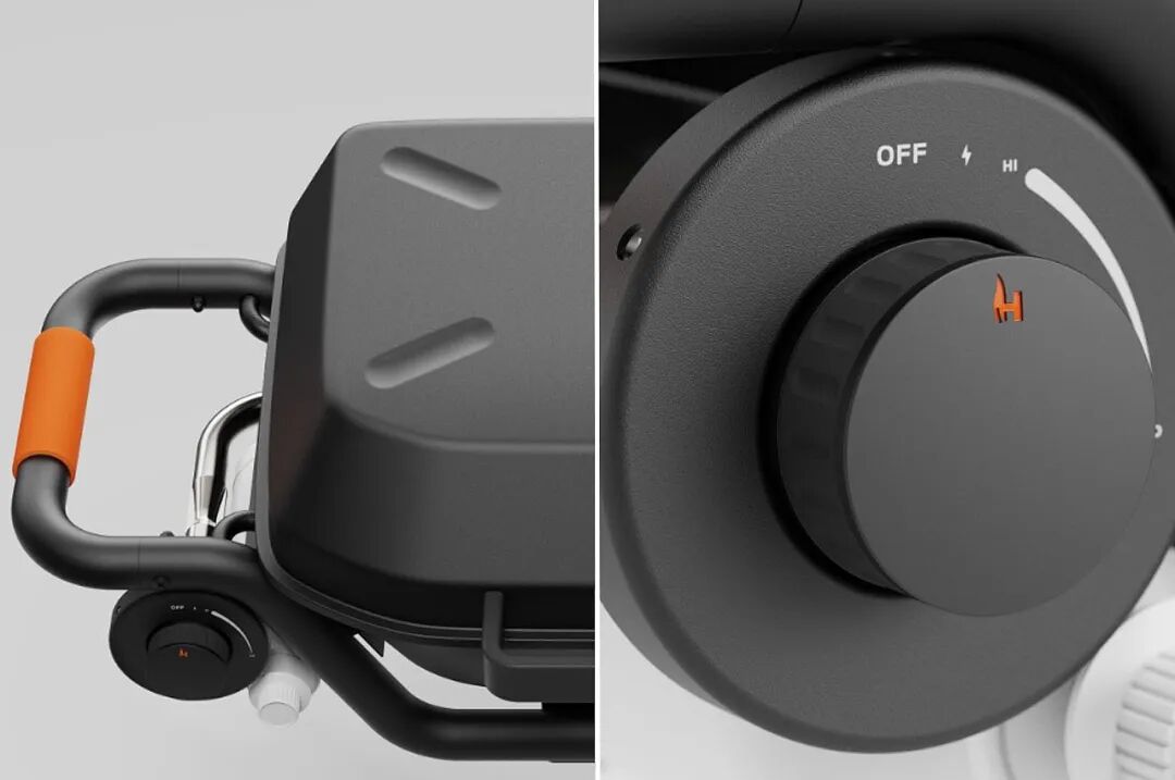 便携加热器档位旋钮特写