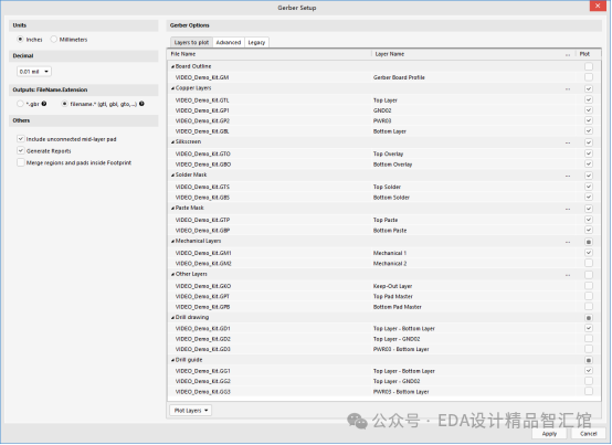 Altium Designer 22.4.2 Gerber Setup界面