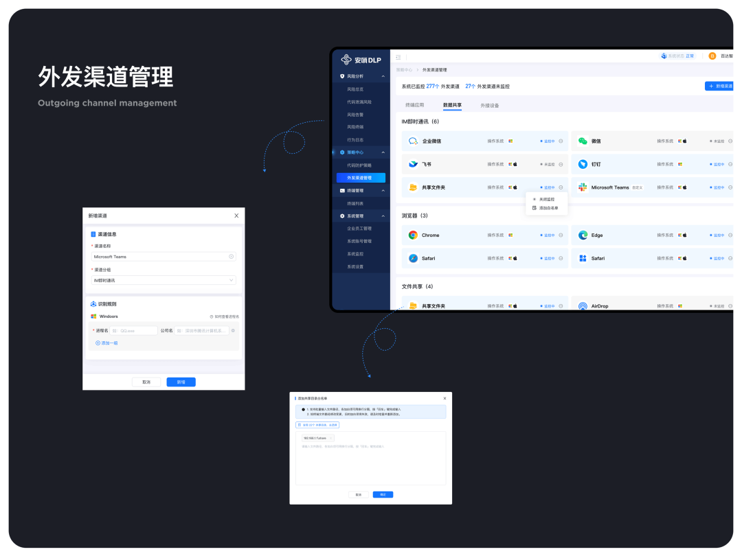 外发渠道管理界面