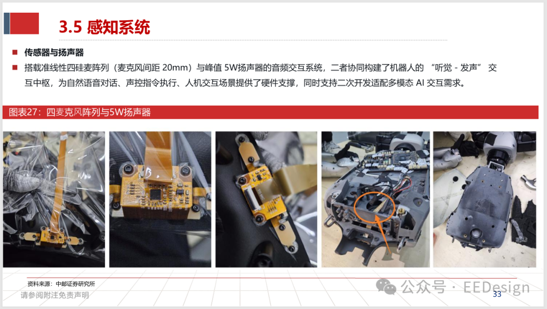 四麦克风阵列与5W扬声器拆解