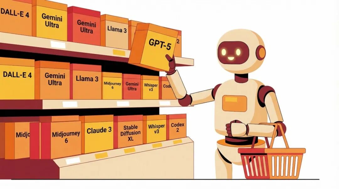 AI模型超市货架