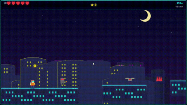 跑酷游戏运行效果gif