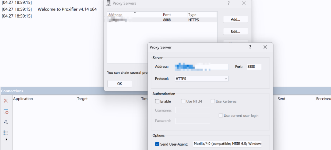 本地配置Proxifier使用Socks5代理
