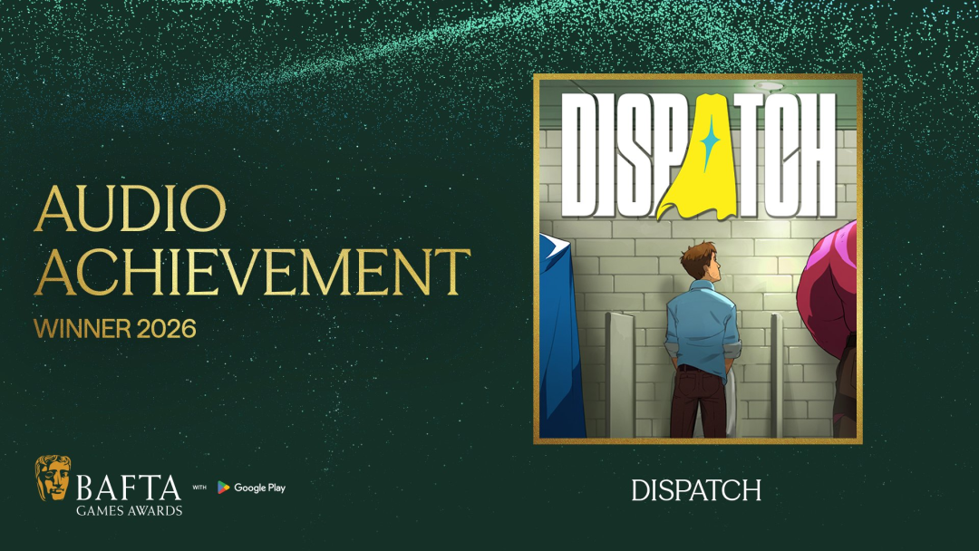 BAFTA游戏奖音效成就奖获奖海报：《超英派遣中心》