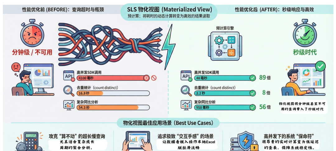 SLS物化视图性能优化与最佳应用场景