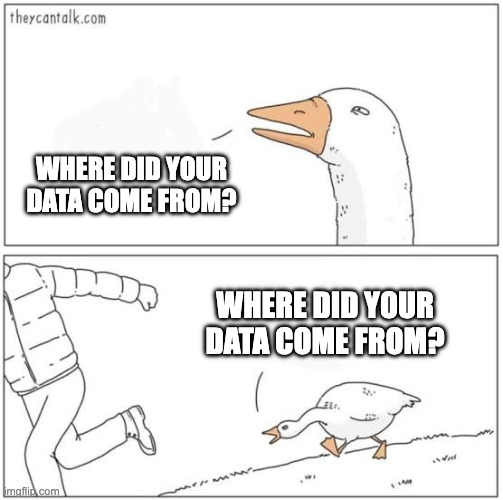 经典迷因图讽刺数据来源问题