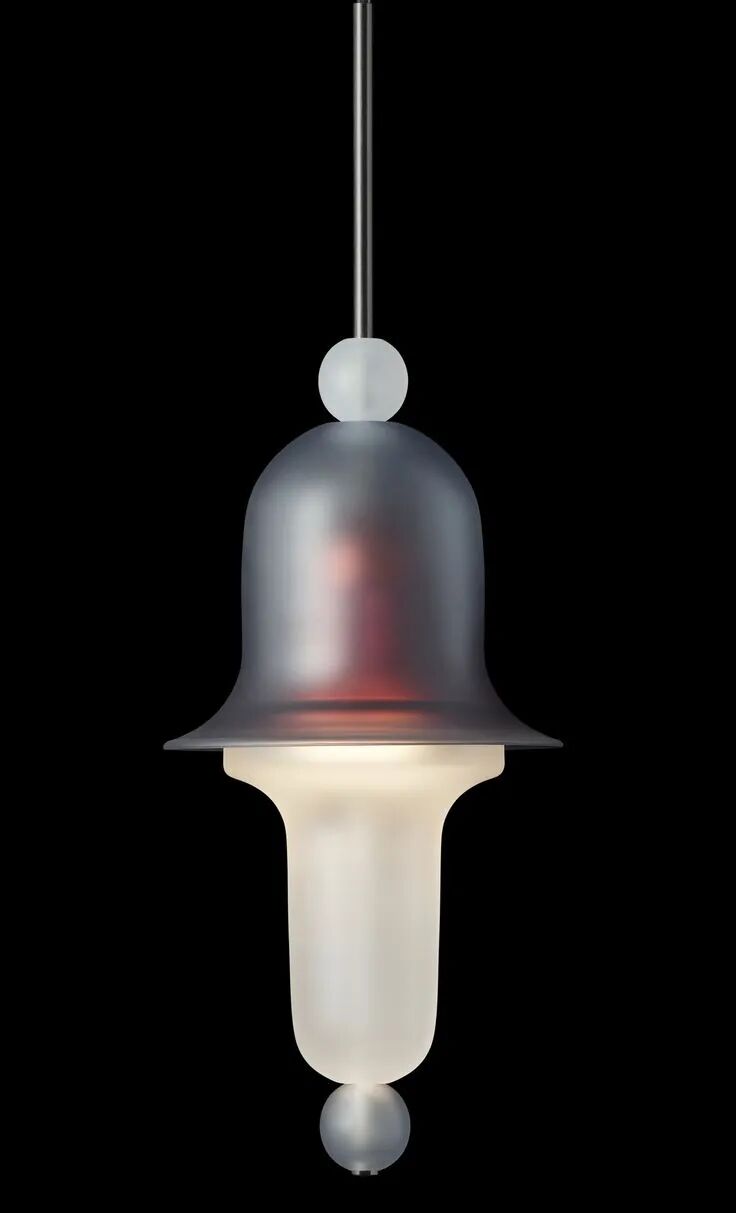 现代简约半透明磨砂玻璃吊灯设计