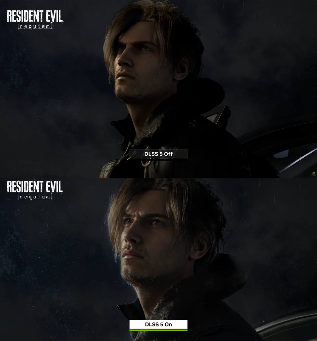 《生化危机：安魂曲》角色DLSS 5画面对比