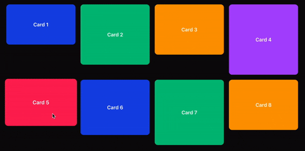 CSS Grid Masonry瀑布流布局效果