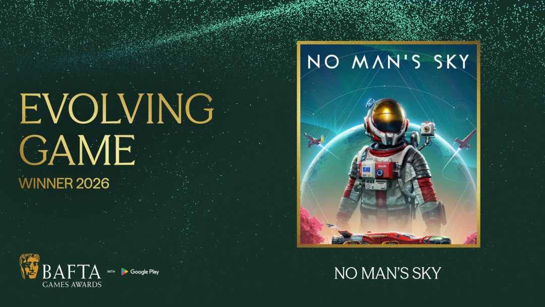 BAFTA游戏奖最佳持续运营获奖海报：《无人深空》