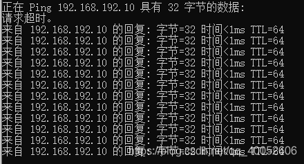 网络Ping测试成功结果截图