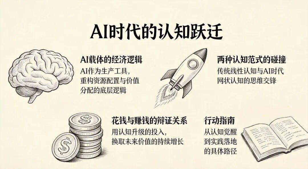 AI时代认知跃迁示意图