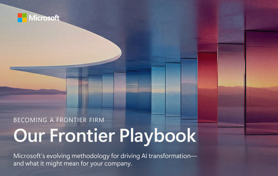微软Becoming a Frontier Firm前沿企业手册封面