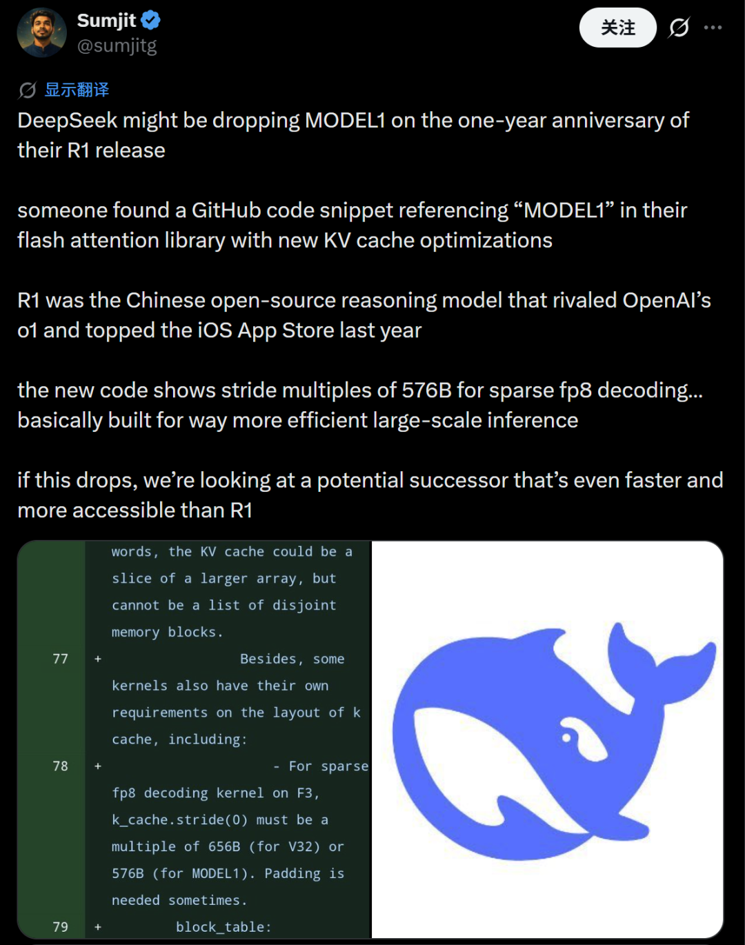 关于Model1作为R1继任者的代码证据