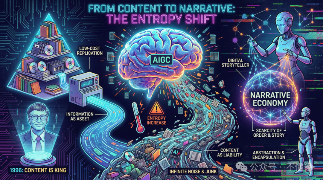 AI时代内容到叙事的熵变:从资产到负债
