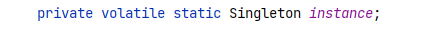 volatile关键字修饰实例