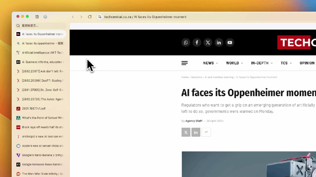 Tabbit标签页智能分组