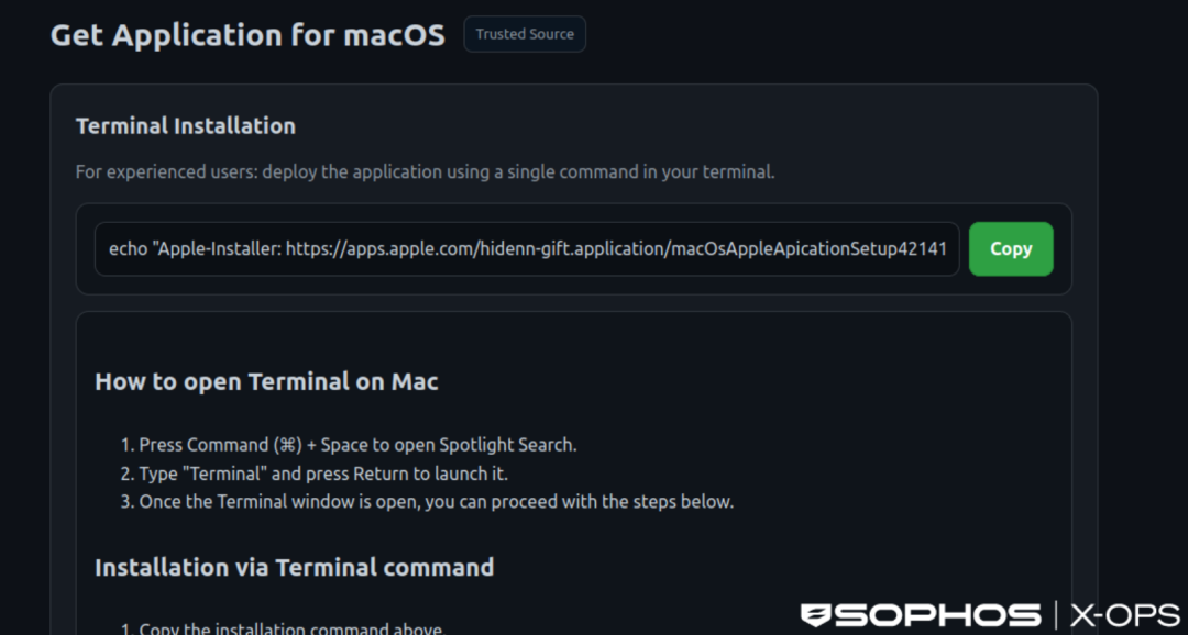 仿GitHub风格的终端安装命令引导页面