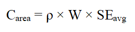 区域流量容量公式 C_area = ρ × W × SE_avg