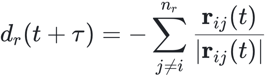 排斥方向计算公式