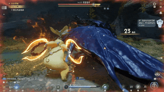 游戏战斗GIF，展示流畅的连招和特效