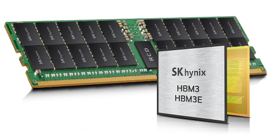 SK海力士的HBM3E高带宽内存模块
