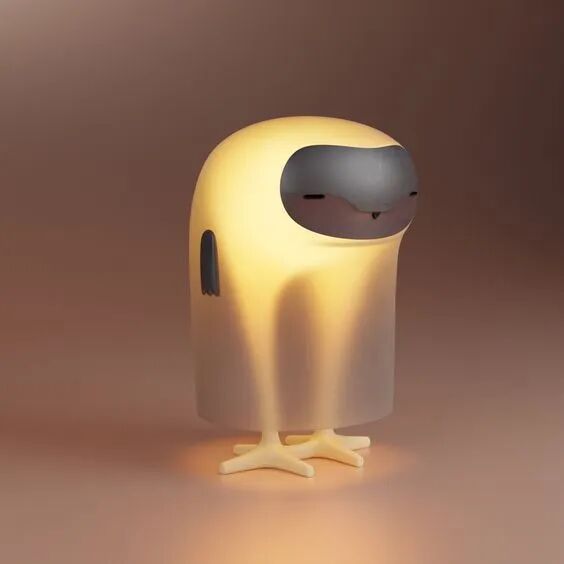 发光卡通猫头鹰造型台灯