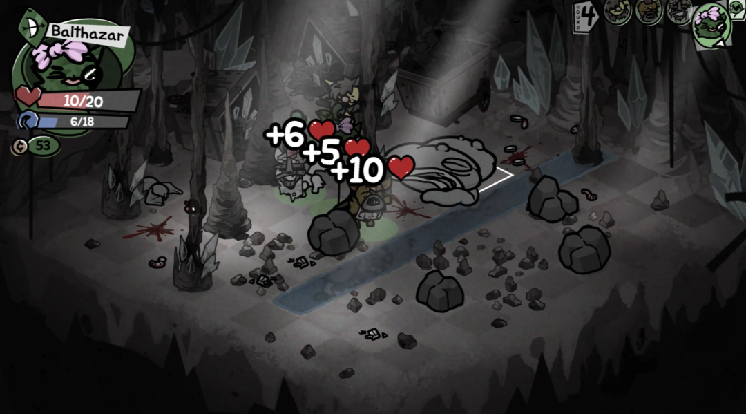 角色战斗后低血量状态截图