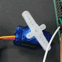 SG90舵机转动效果示意图